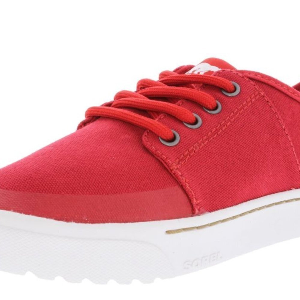 Sorel Red  Canvas Fashion Sneaker Size 7.5